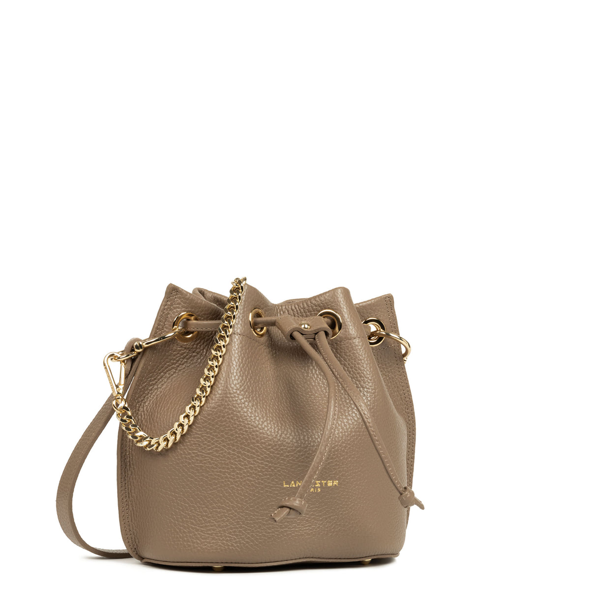 Petit sac bourse en cuir Alba Double Lancaster – vue 2