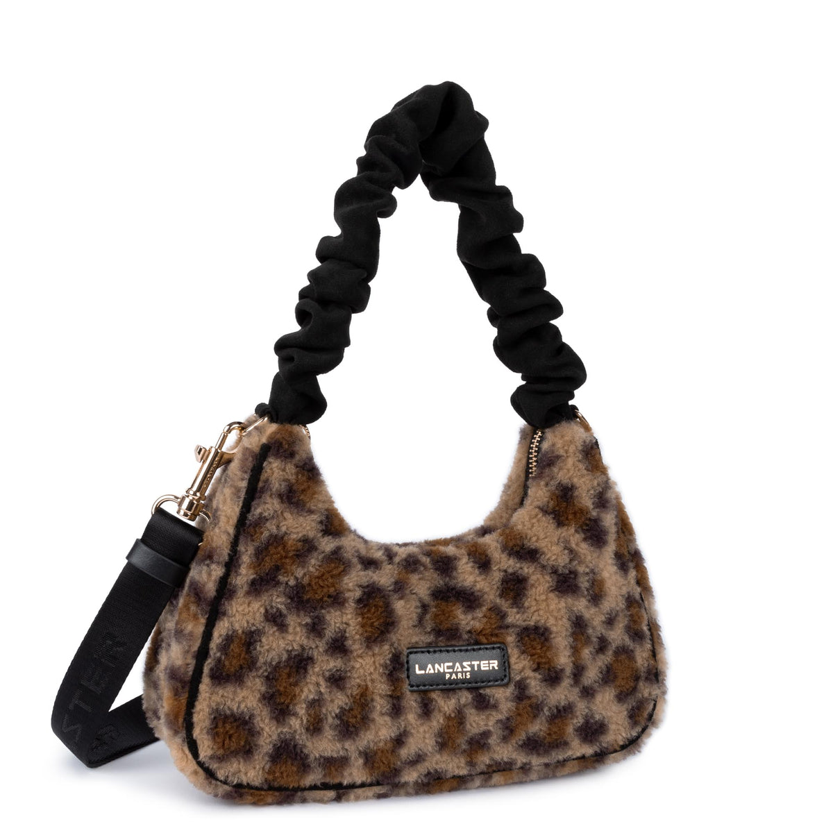 Lancaster Faux Fur Messenger Bag