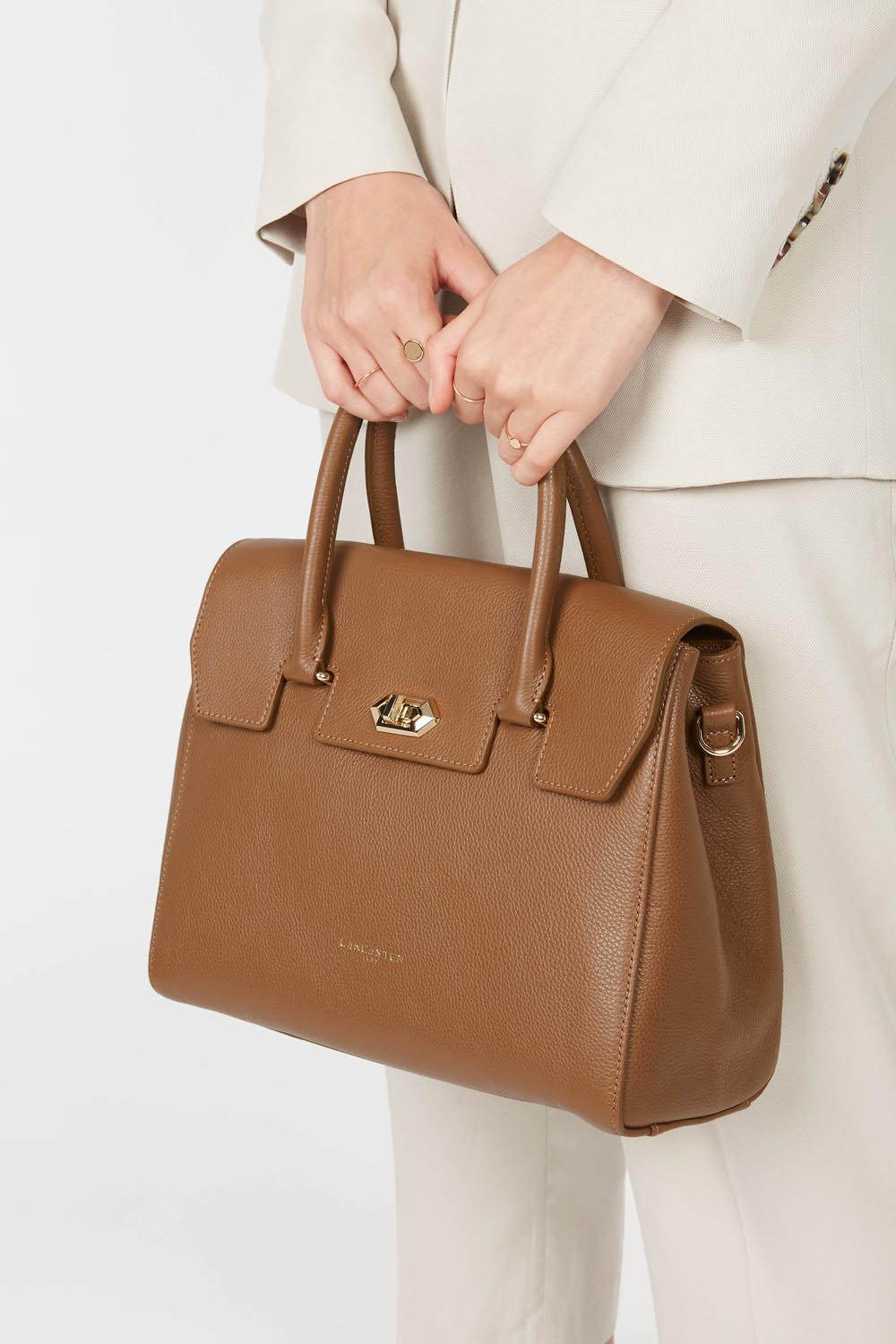 Sac à main en cuir Foulonné Milano Cosmo Lancaster