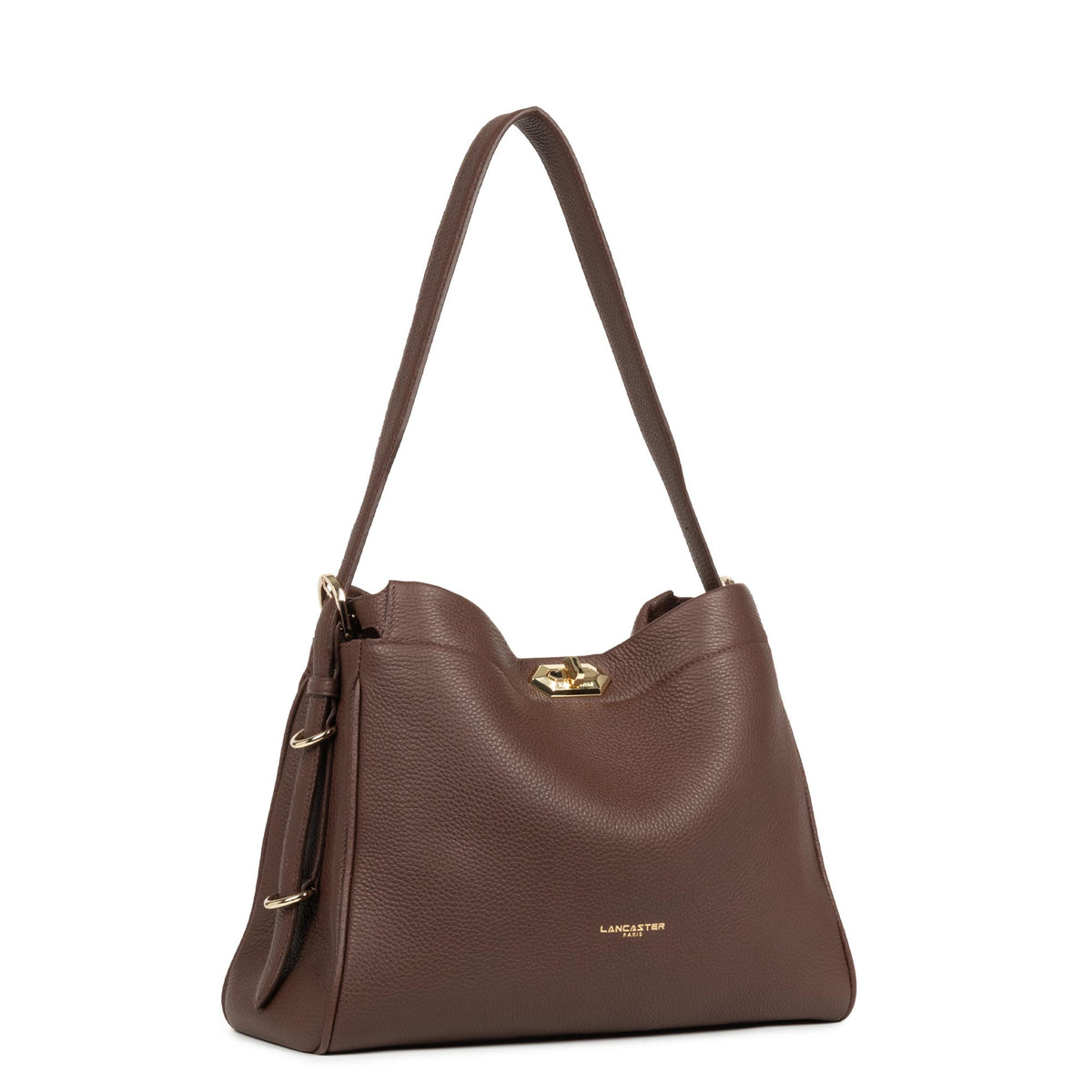 Grand sac Hobo vachette Mademoiselle Romy Lancaster – vue 2