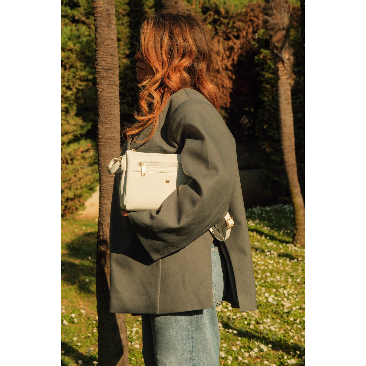 Sac travers en cuir Jacqueline Bemon – vue 7