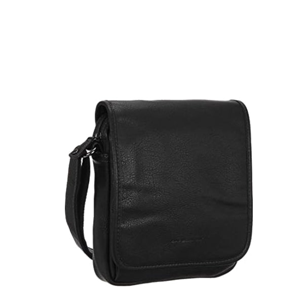 Black David Jones flap bag