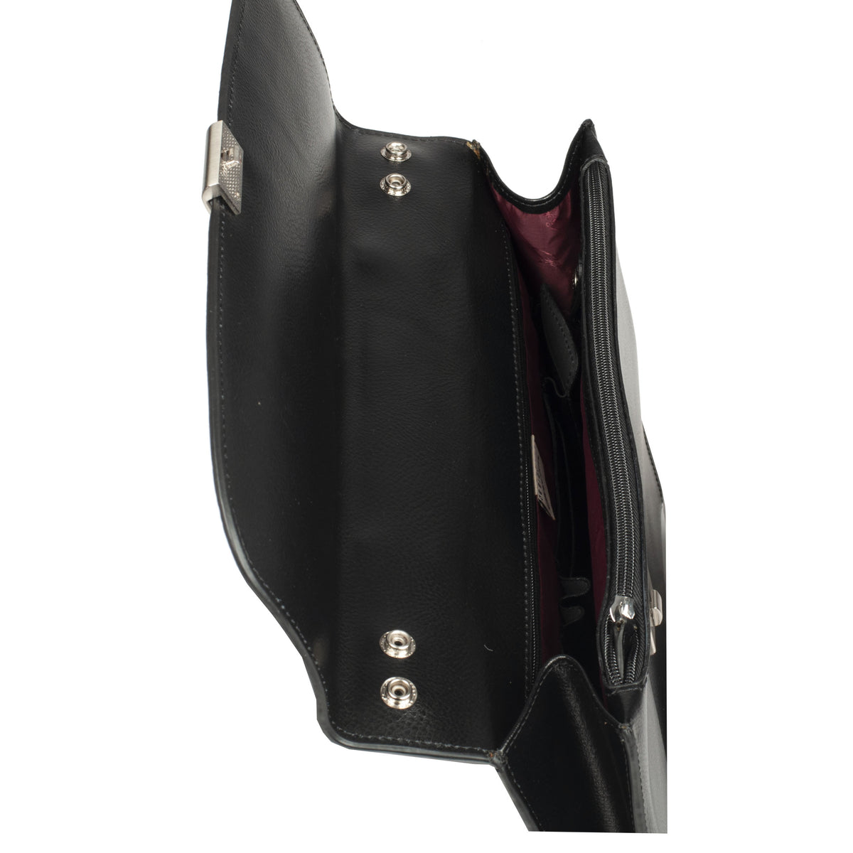 Cartable cuir noir- Atout – vue 6