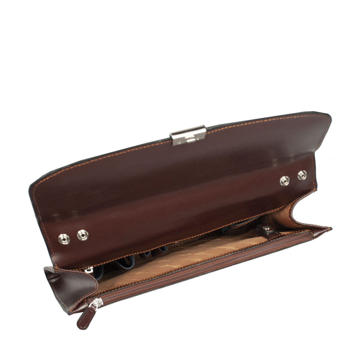 Cartable cuir chocolat- Atout – vue 6