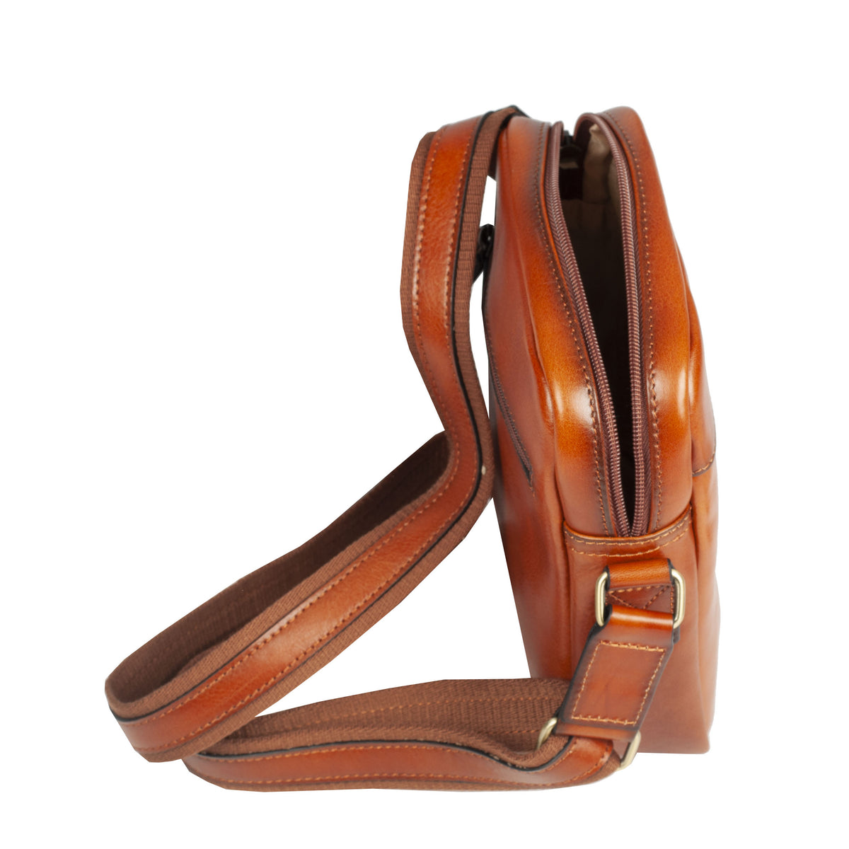 Sacoche cuir marron - Verone – vue 4