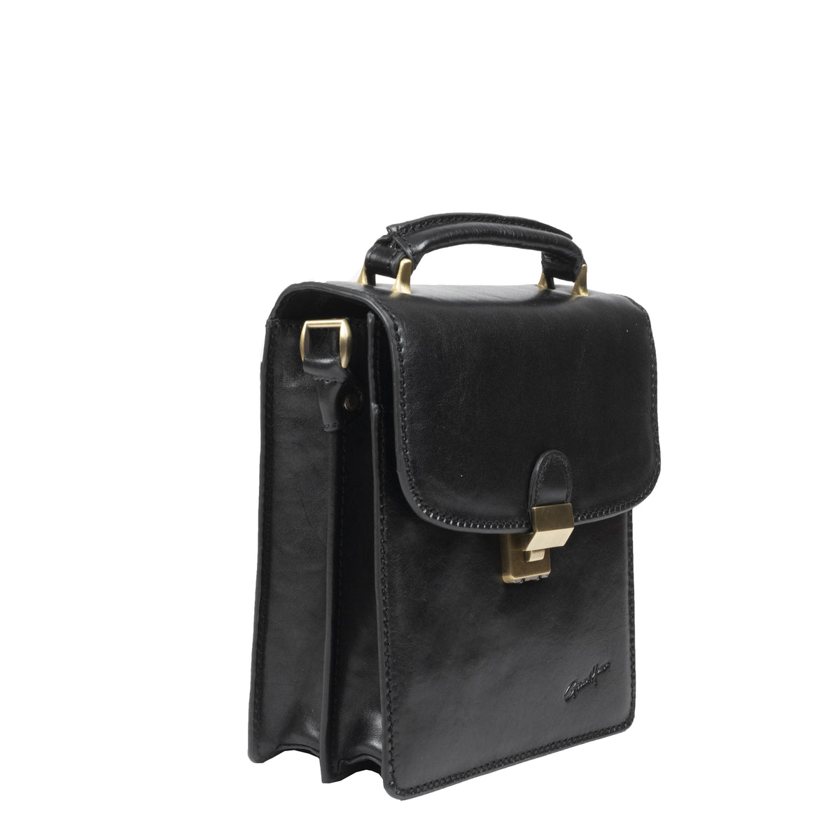 Petite sacoche Executive vachette Gerard Henon – vue 3