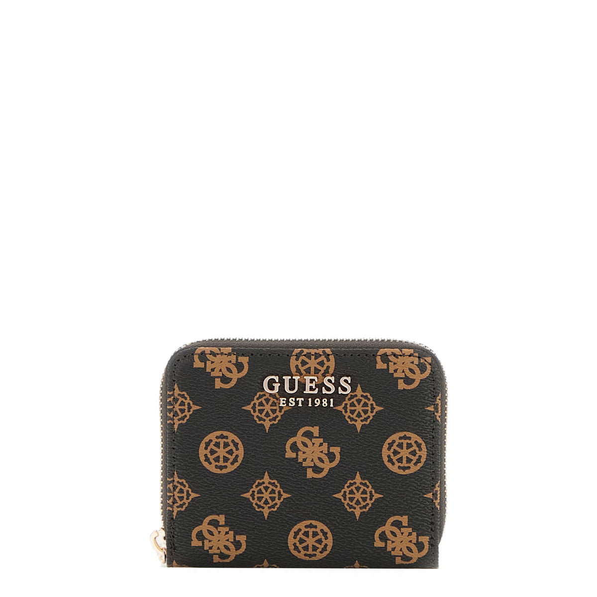 Mini portefeuille Laurel logo 4G pivoine Guess