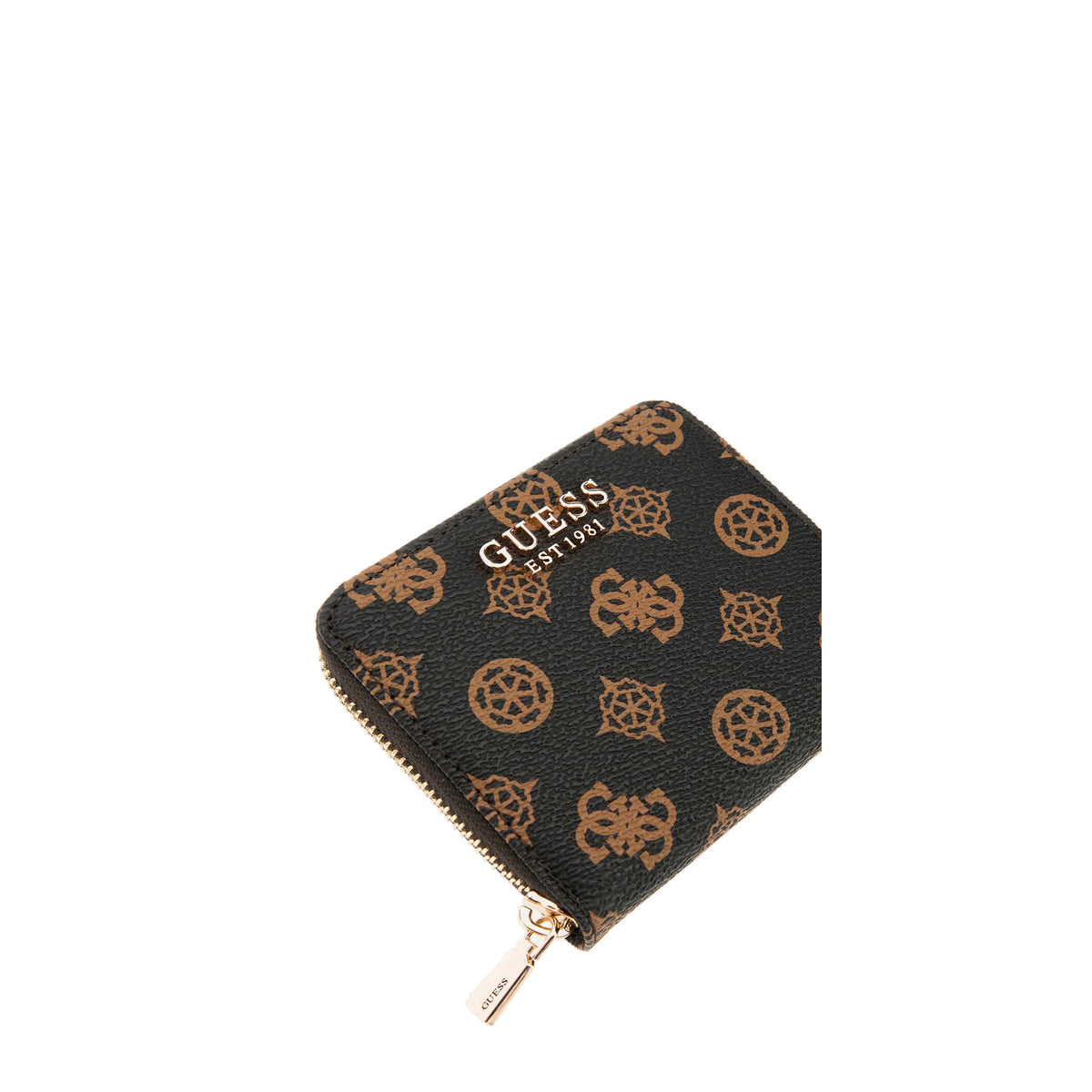 Mini portefeuille Laurel logo 4G pivoine Guess – vue 4