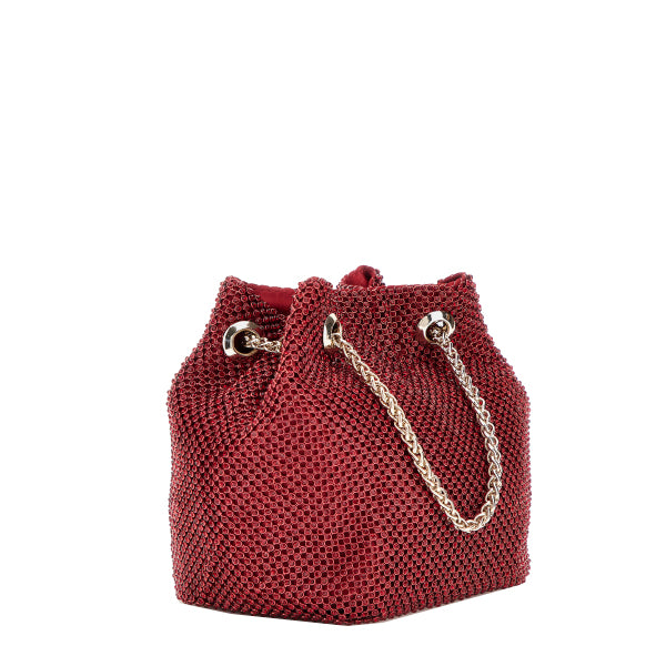 Mini sac seau Zalina strass Guess – vue 2