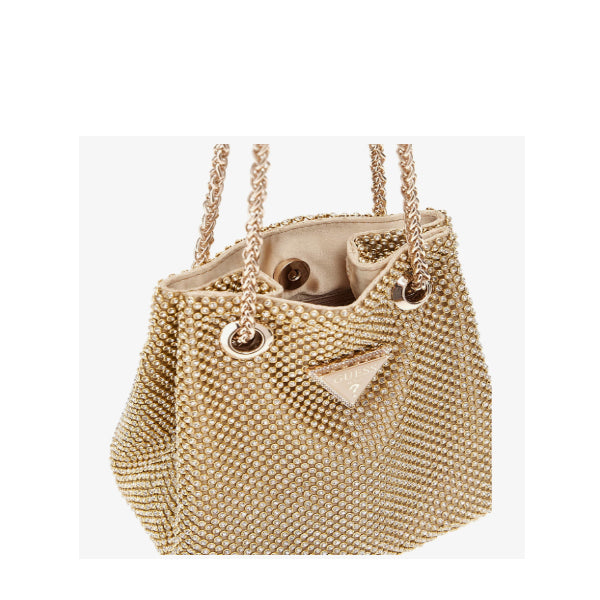 Mini sac seau Zalina strass Guess – vue 3