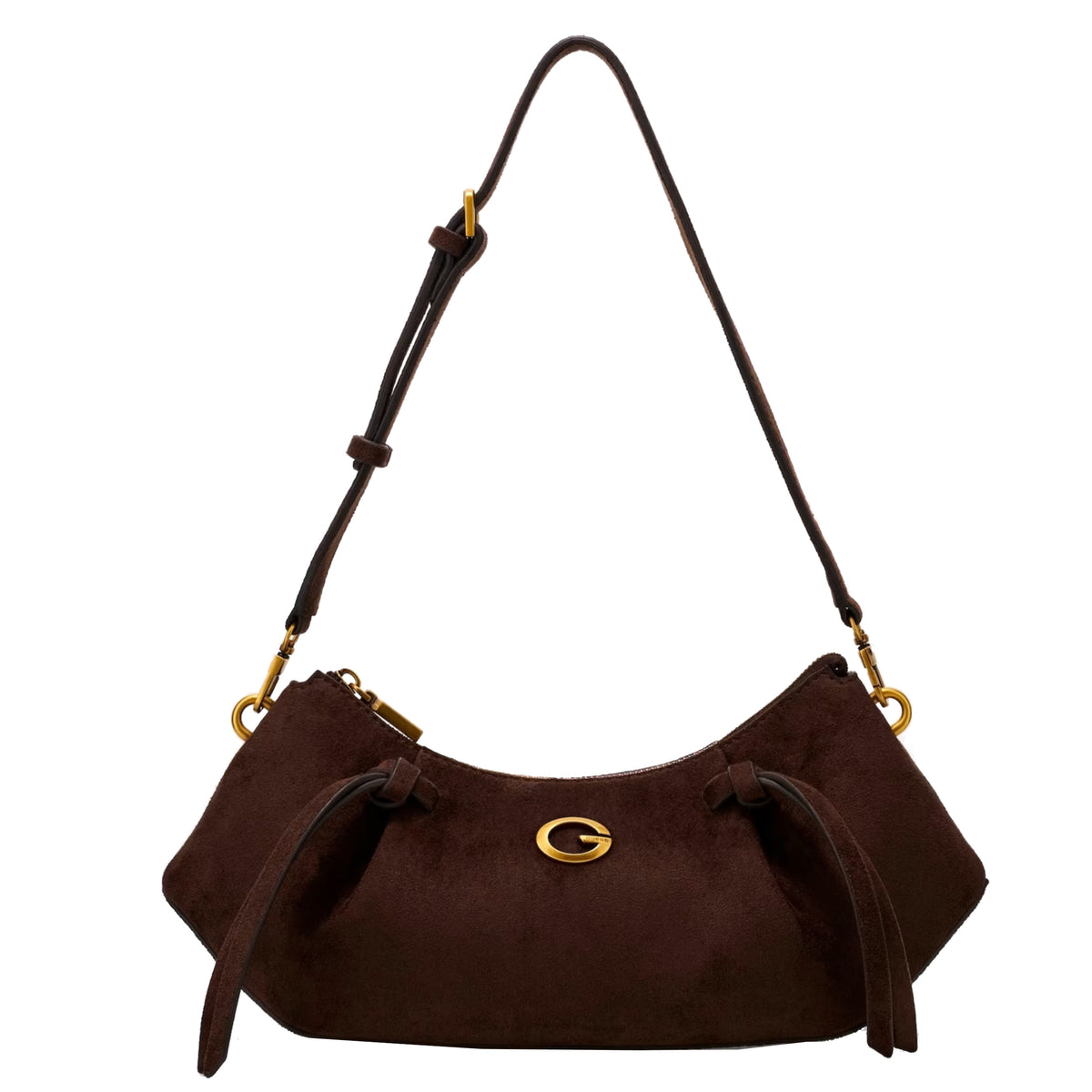Guess Allegra Suede Crossbody Bag
