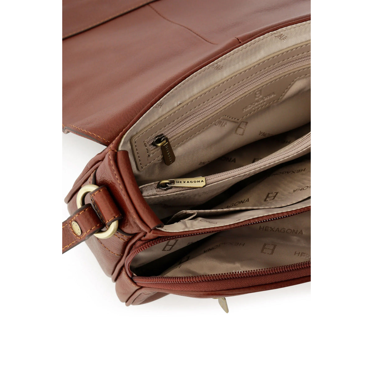 Sac travers en cuir République Hexagona – vue 4