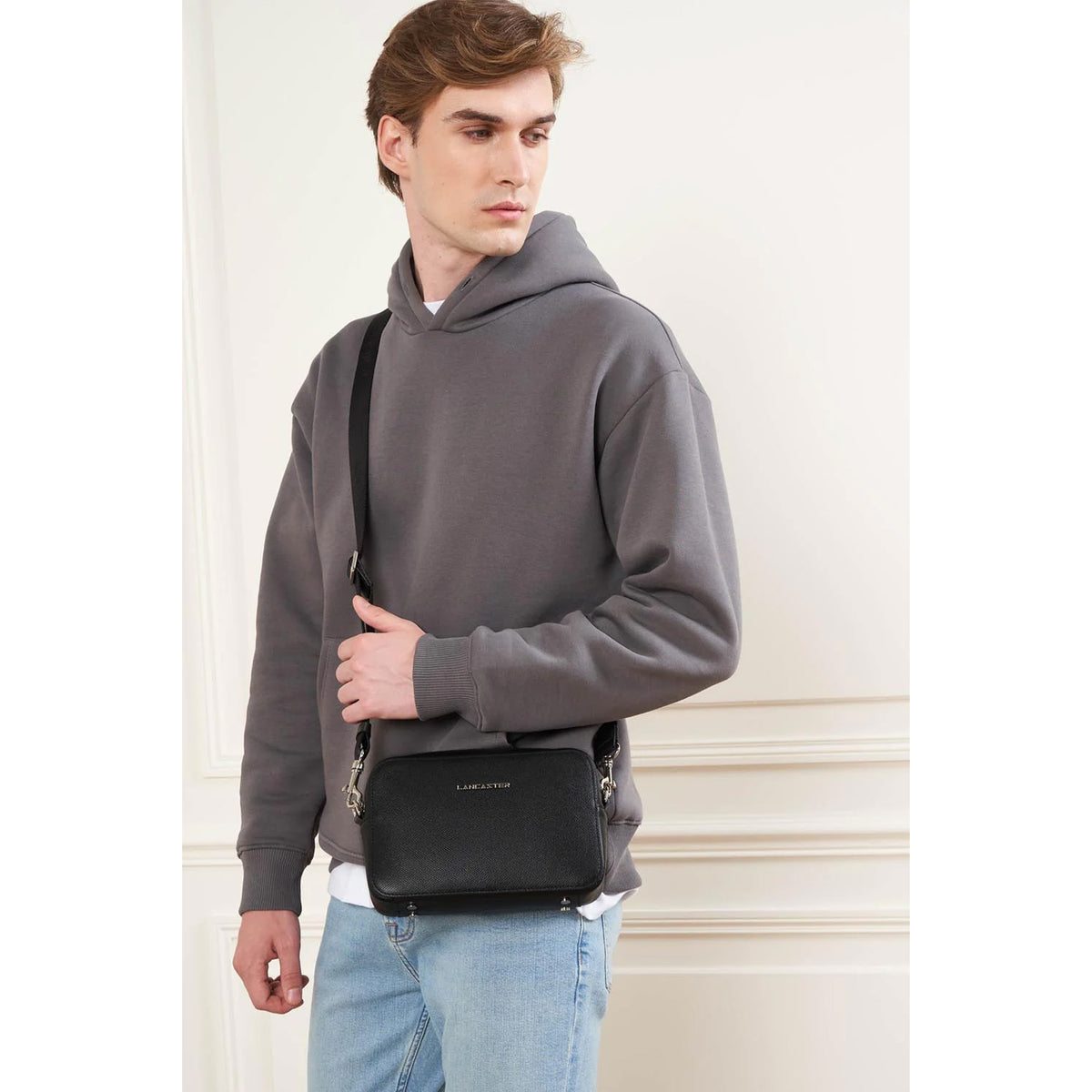 Sacoche en cuir Delphino Lucas Lancaster – vue 5