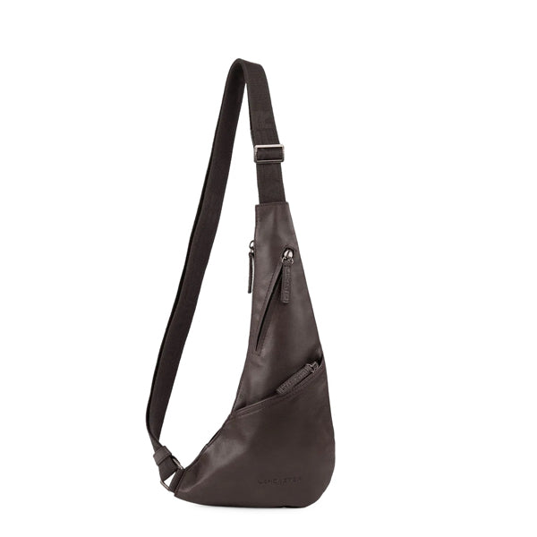 Sacoche monobretelle en cuir Soft Vintage Lancaster