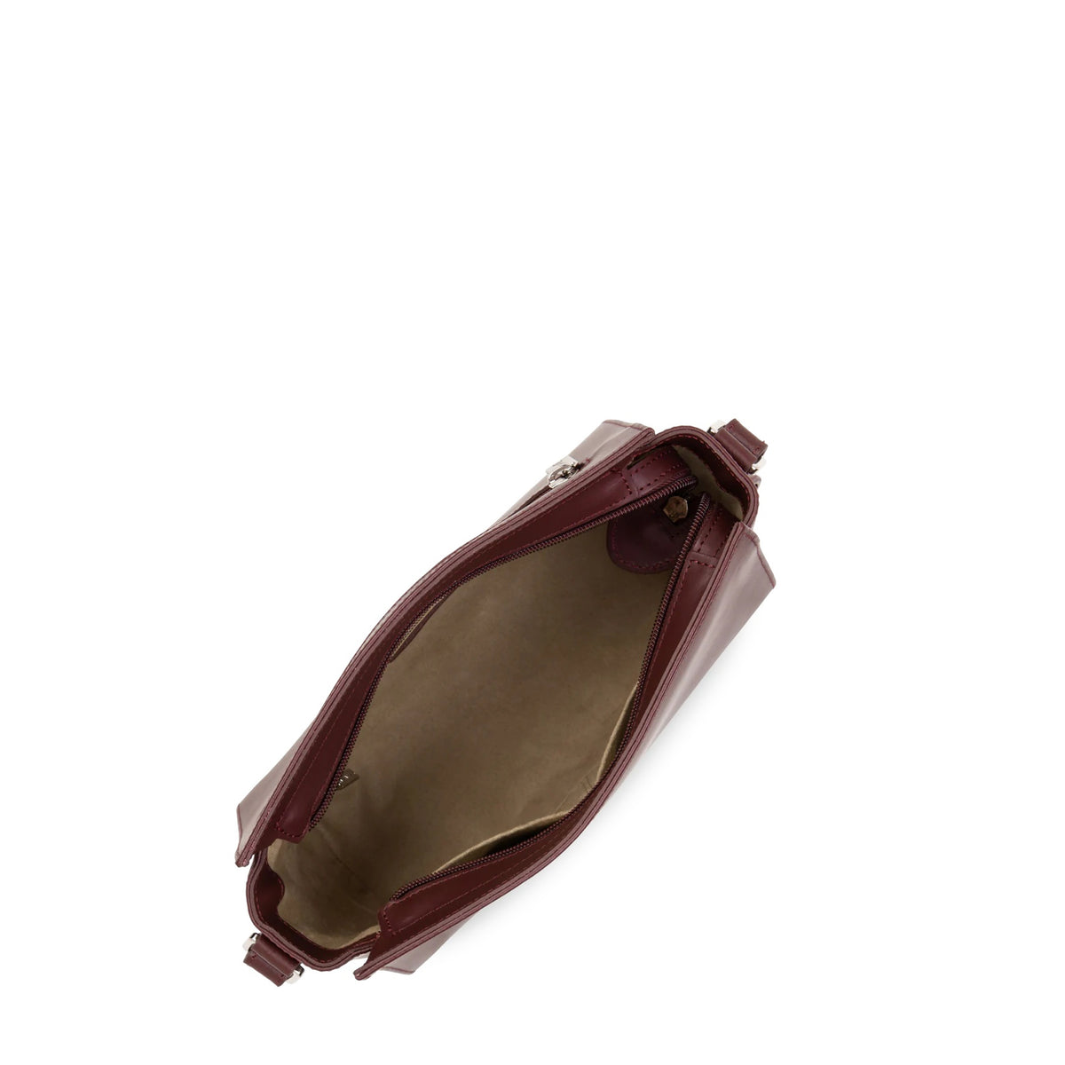 Sac porté travers en cuir Smooth Lancaster – vue 4