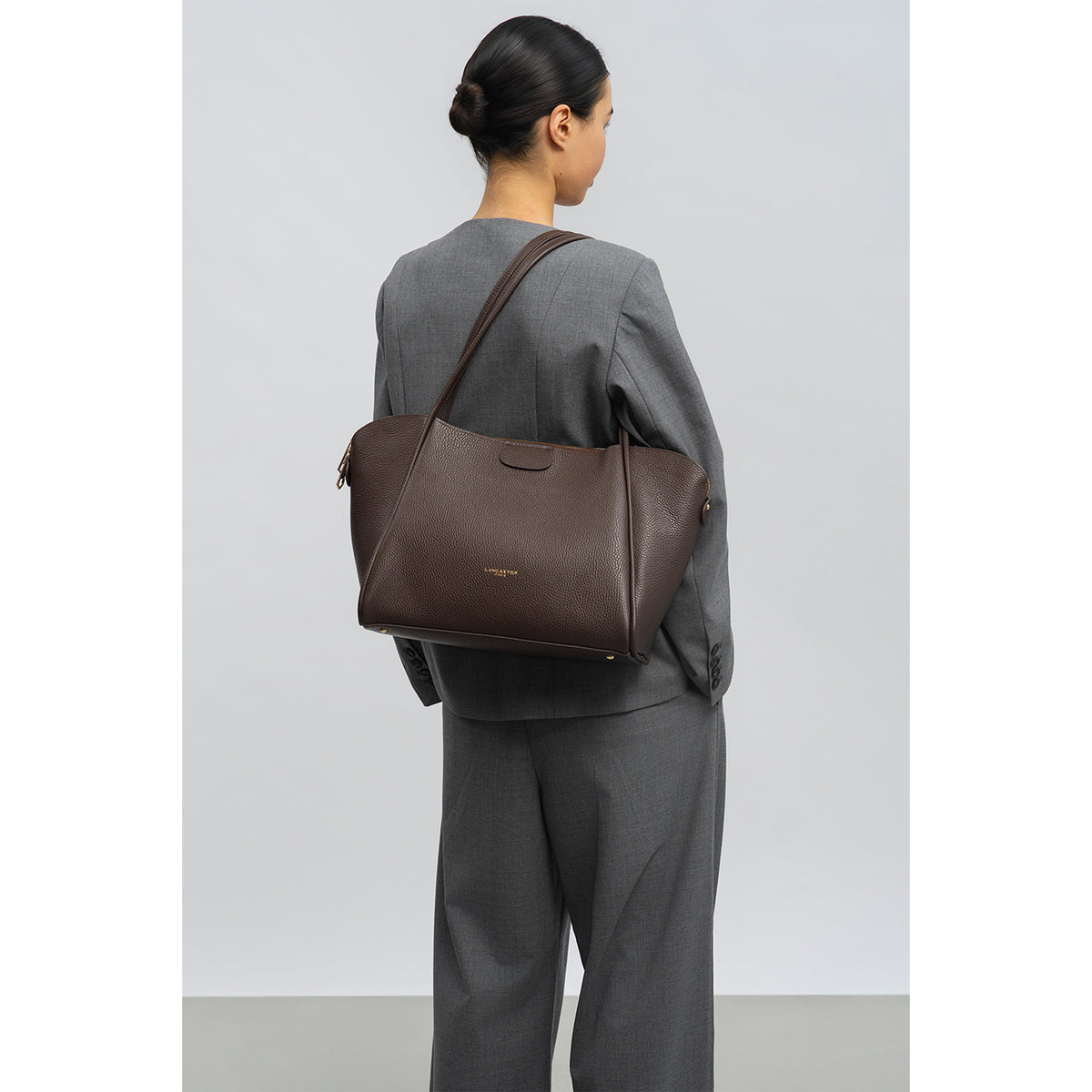 Très grand sac cabas épaule Ida Double Lancaster