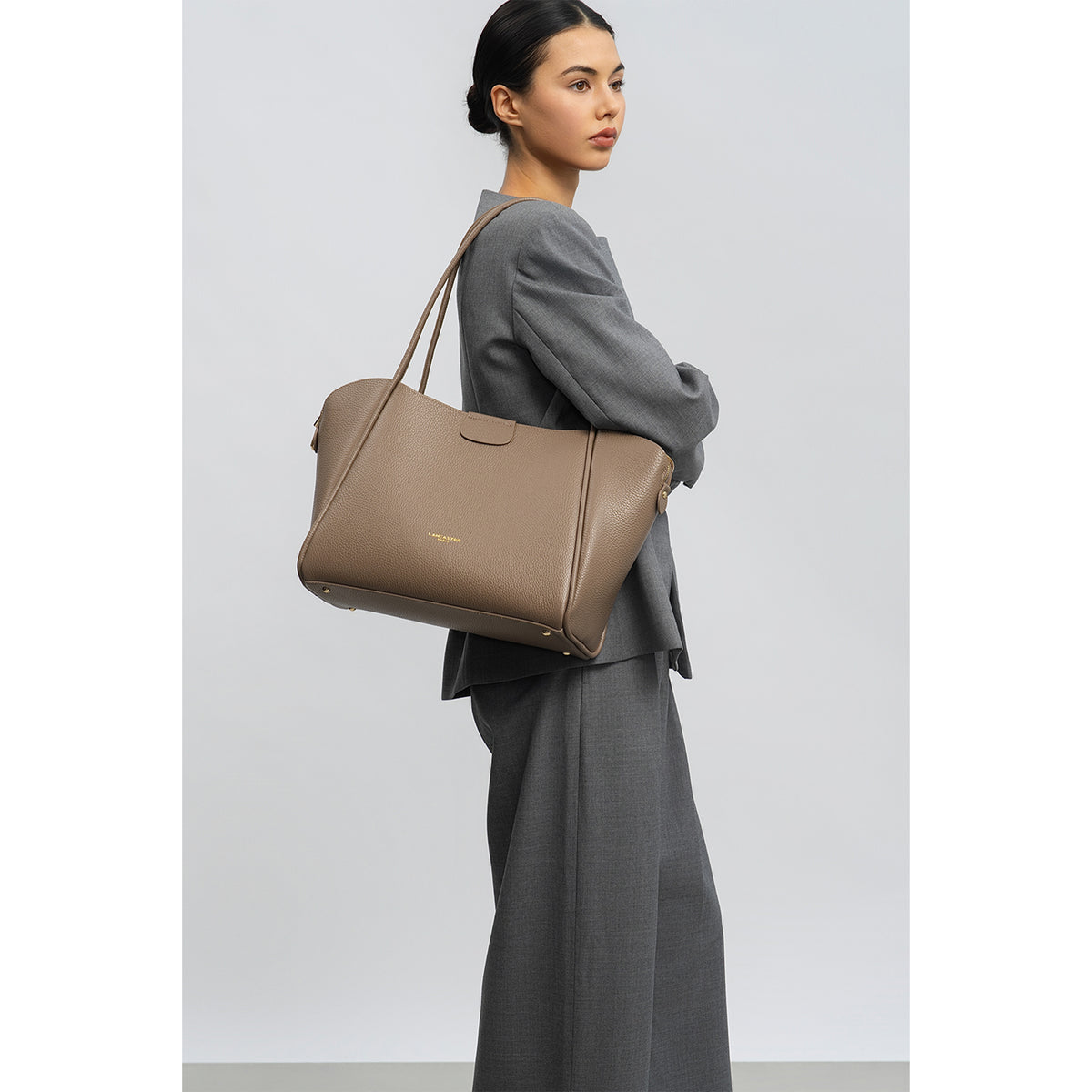 Très grand sac cabas épaule Ida Double Lancaster