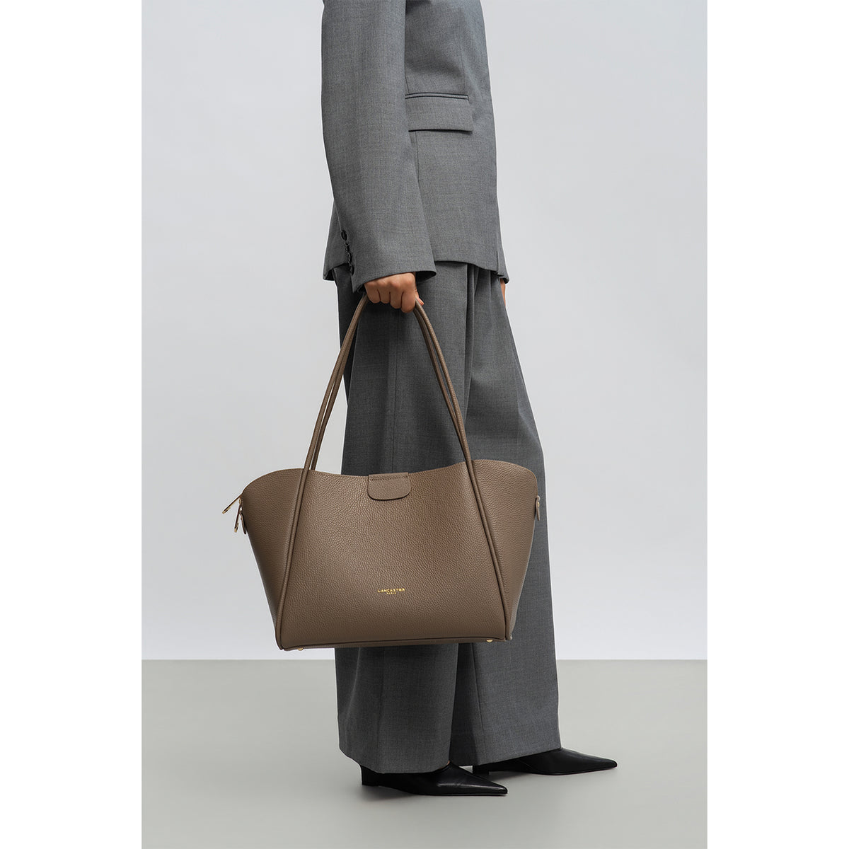 Très grand sac cabas épaule Ida Double Lancaster