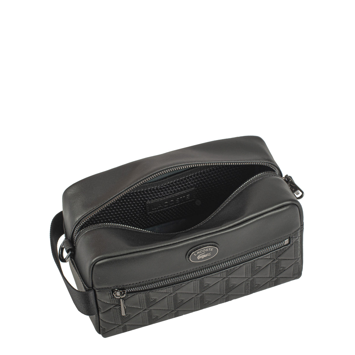 Sac pochette en cuir Nomogramme Lacoste – vue 4