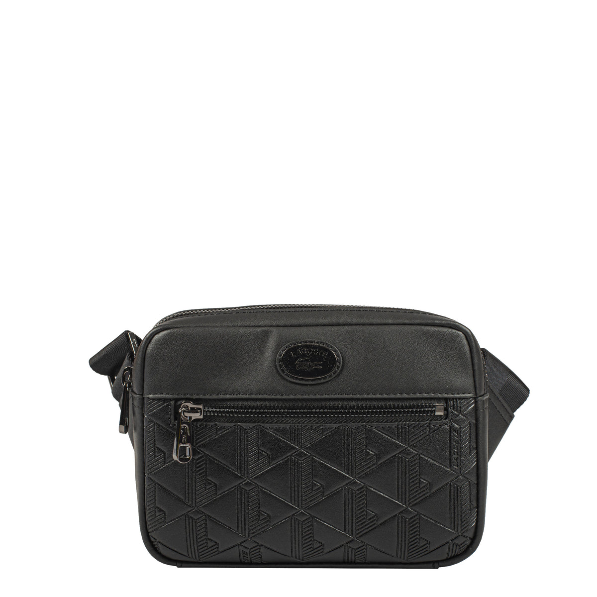 Sac bandoulière en cuir Nomogramme Lacoste