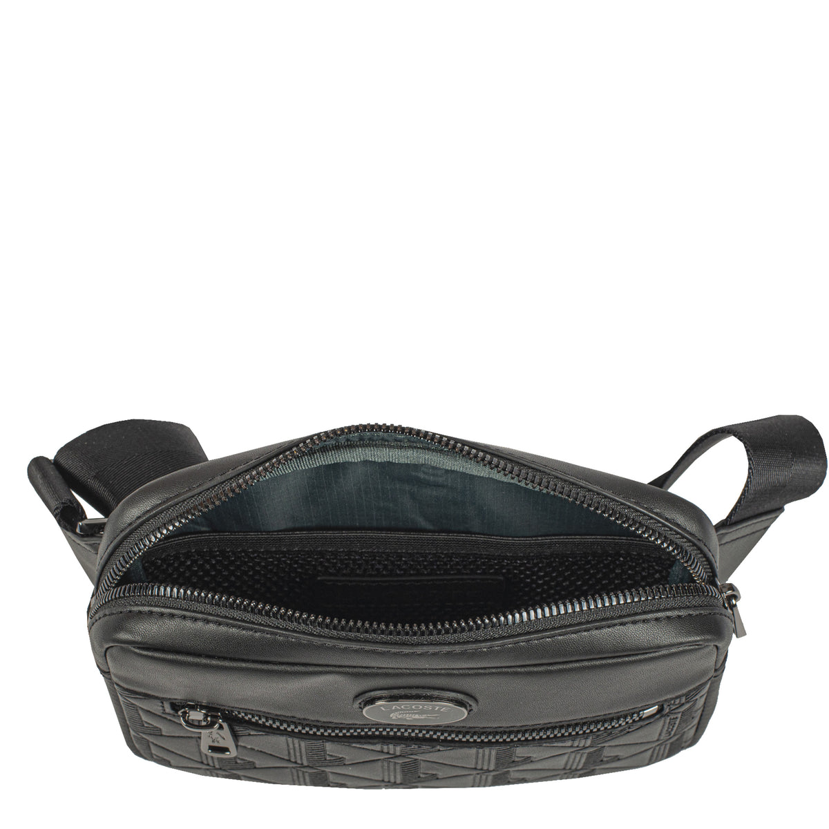 Sac bandoulière en cuir Nomogramme Lacoste – vue 4