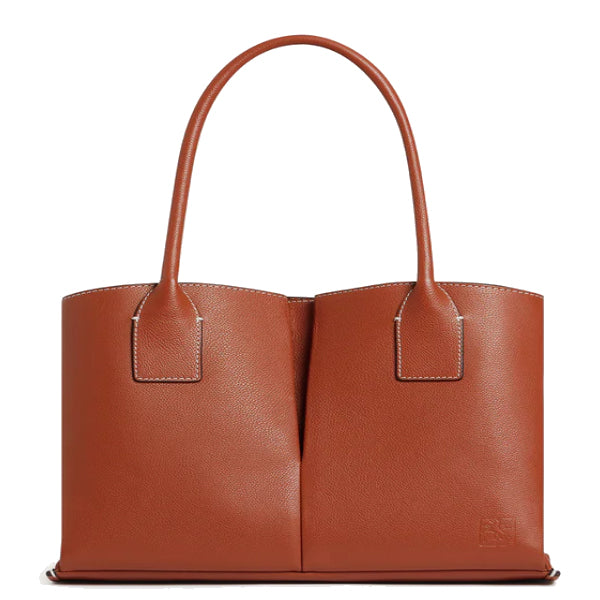 Grand sac cabas en cuir grainé Elena Le Tanneur – vue 7