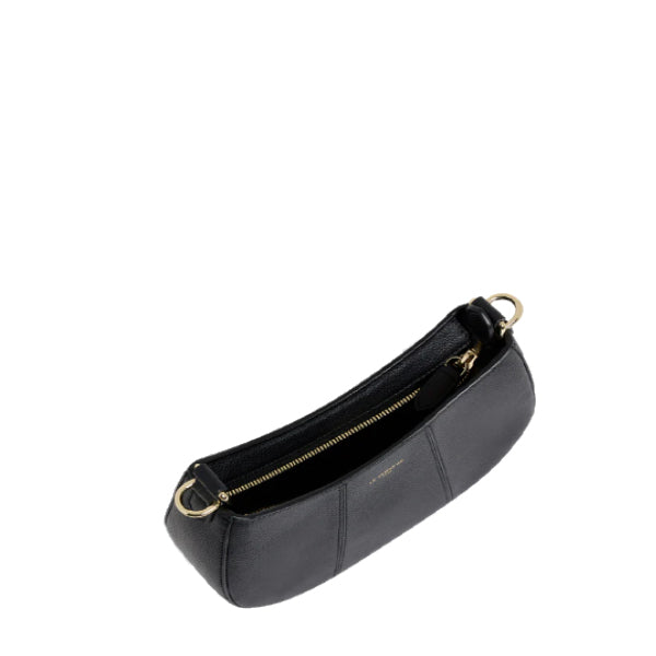 Petit sac demi lune en cuir grainé Juliette Le Tanneur – vue 3