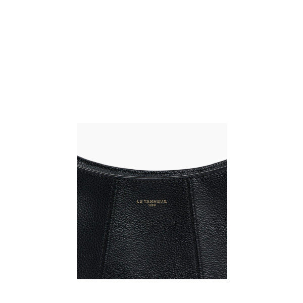 Petit sac demi lune en cuir grainé Juliette Le Tanneur – vue 7