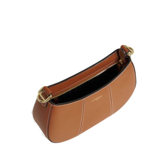 Petit sac demi lune en cuir grainé Juliette Le Tanneur – vue 3