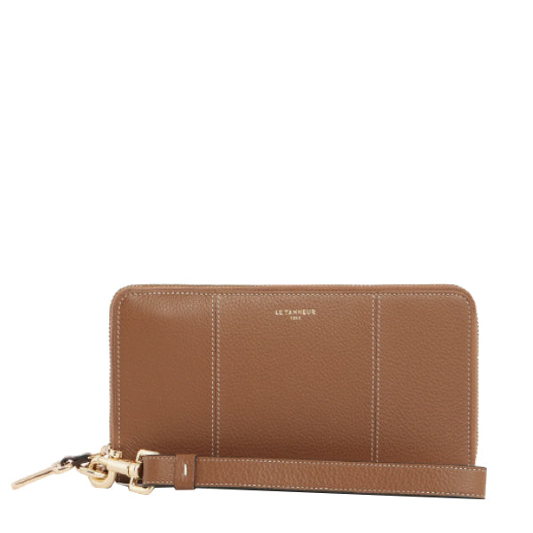 Compagnon zippé en cuir grainé Juliette Le tanneur