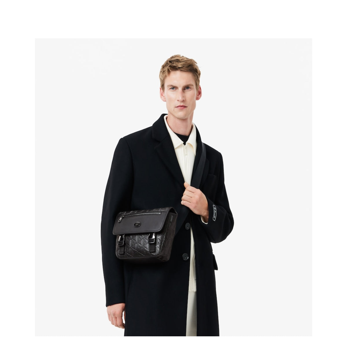 Messenger cuir Nomogramme Lacoste – vue 6