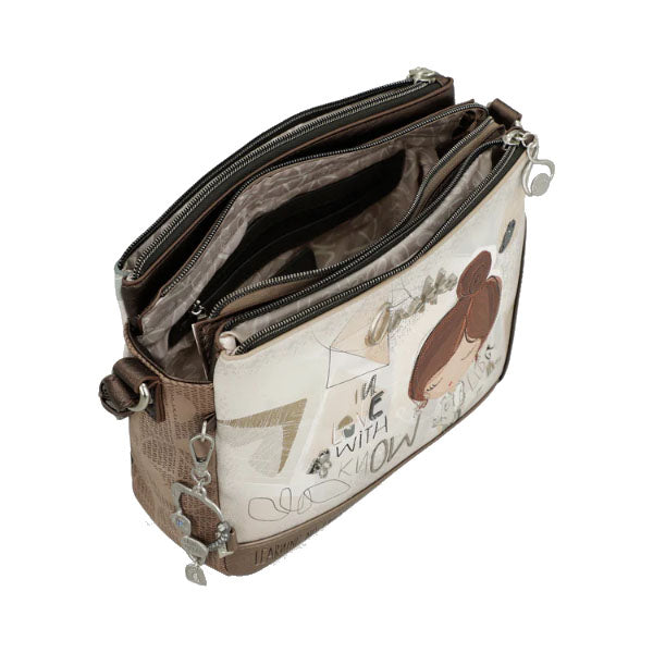 Sac bandoulière 3 compartiment Sophia Anekke – vue 3