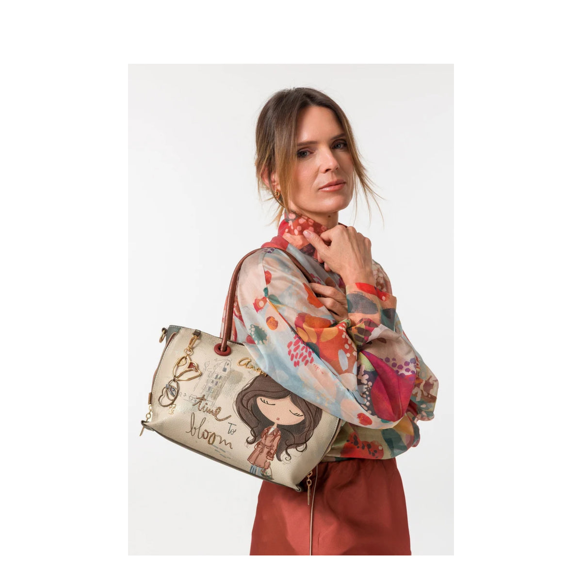 Anekke Tulip short handle and crossbody bag
