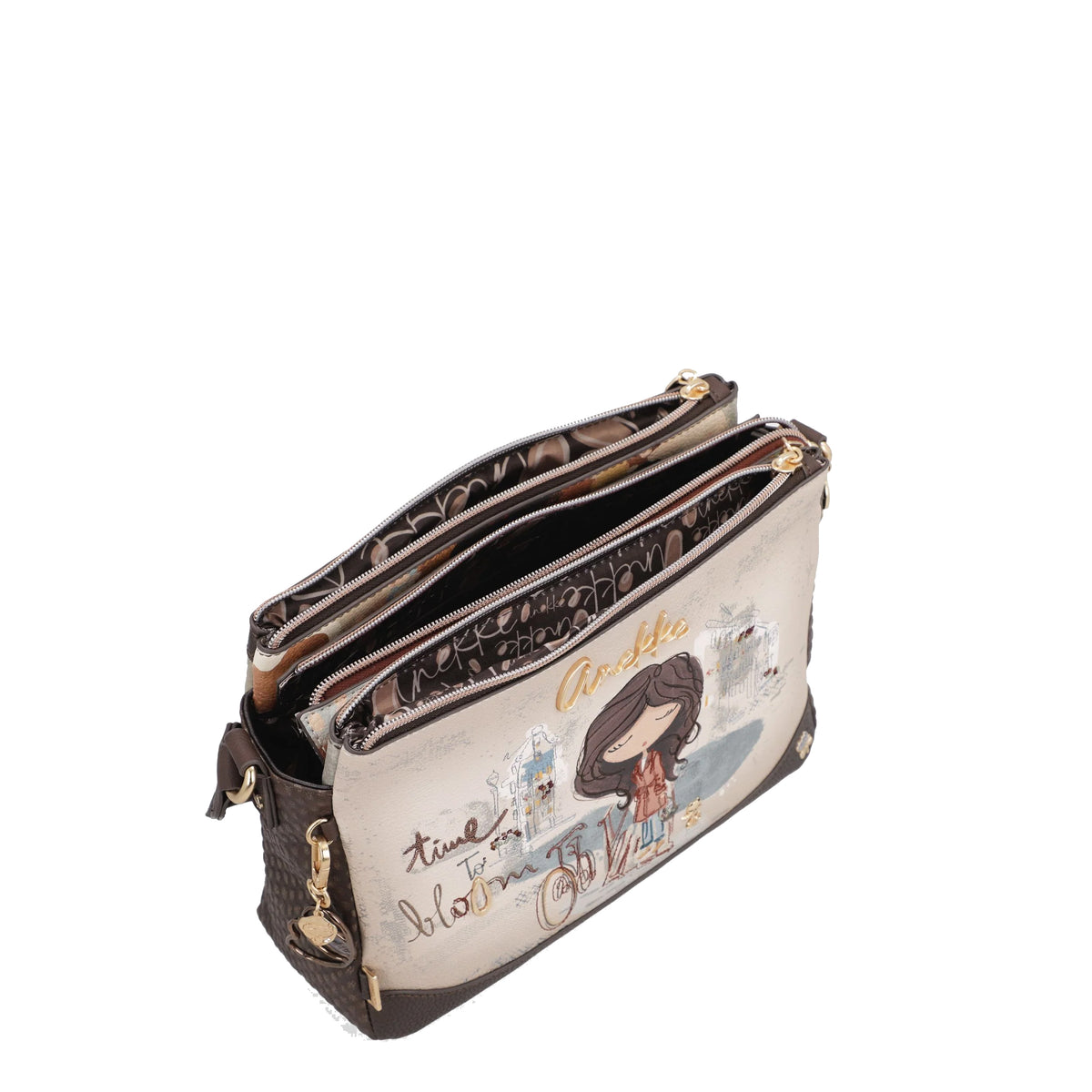 Anekke Tulip 3-compartment crossbody bag
