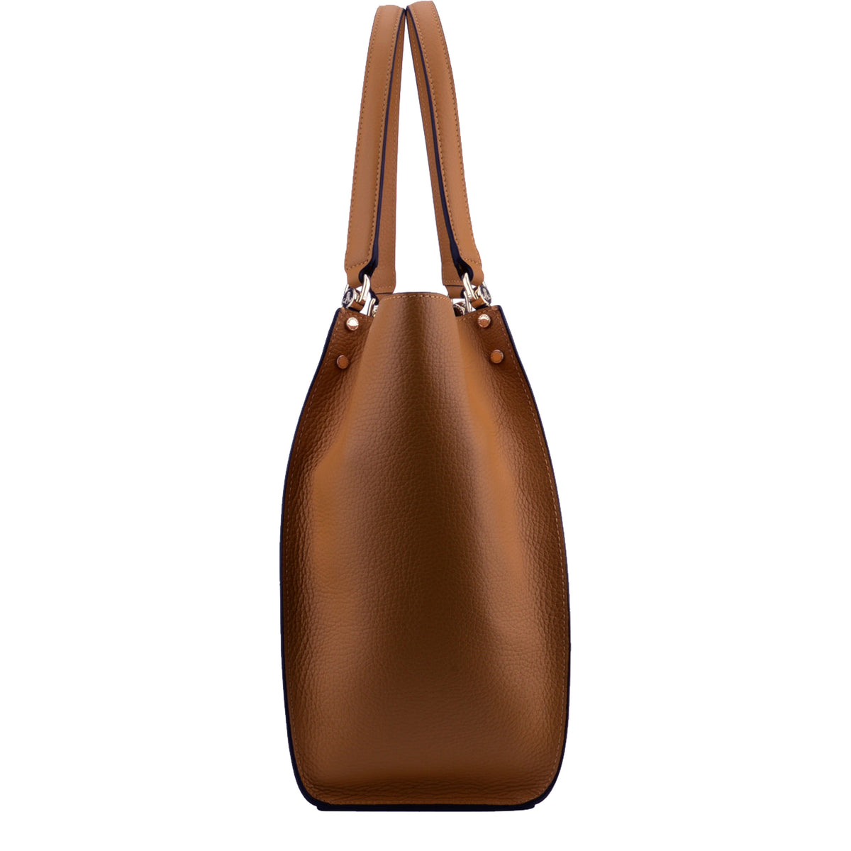 Grand shopping en cuir Hebdo Pourchet – vue 3