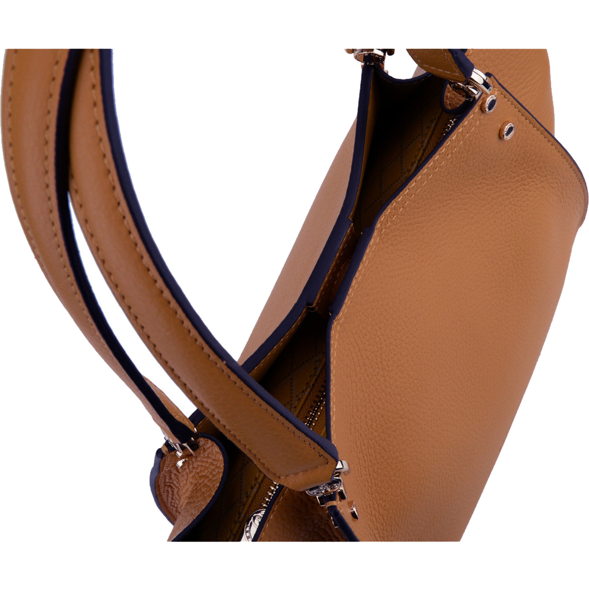 Grand shopping en cuir Hebdo Pourchet – vue 4