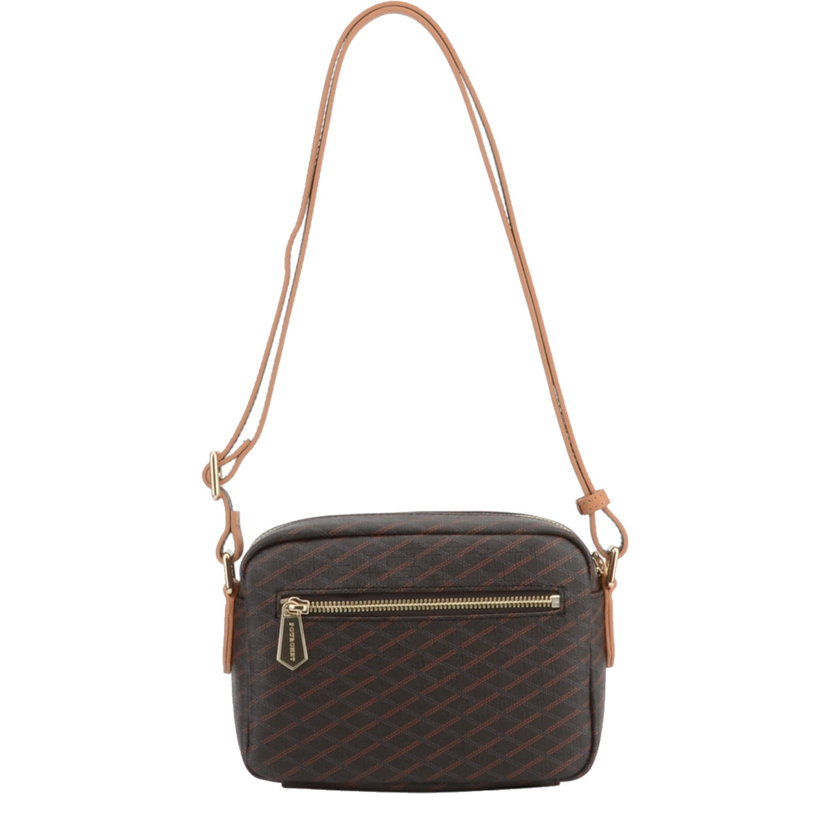 Sac travers en cuir Waves Pourchet – vue 3