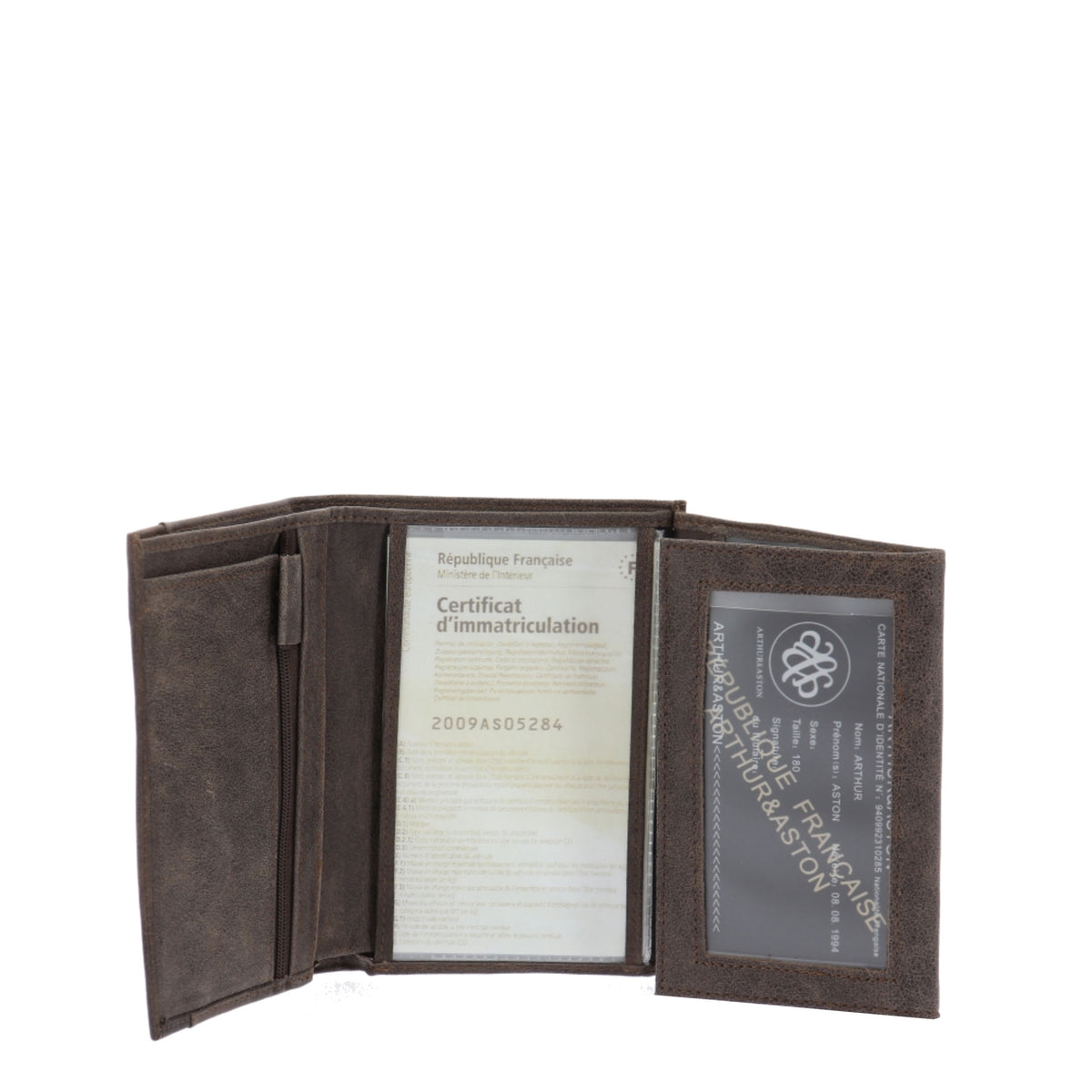 Portefeuille cuir Diego Arthur et Aston – vue 3