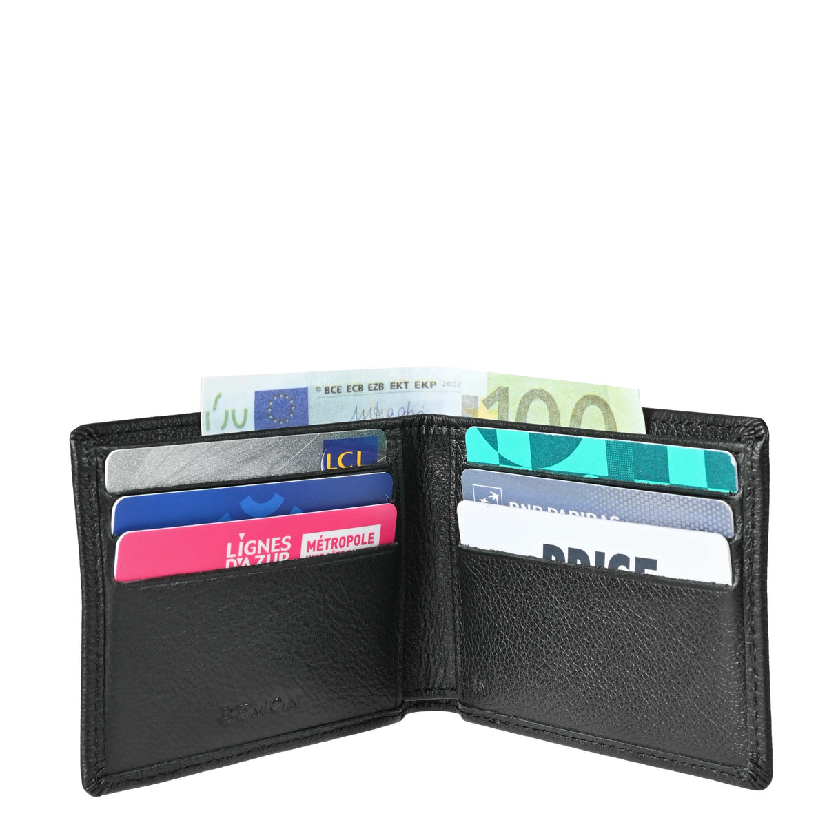Portefeuille italien cuir Enzo Bemon – vue 4