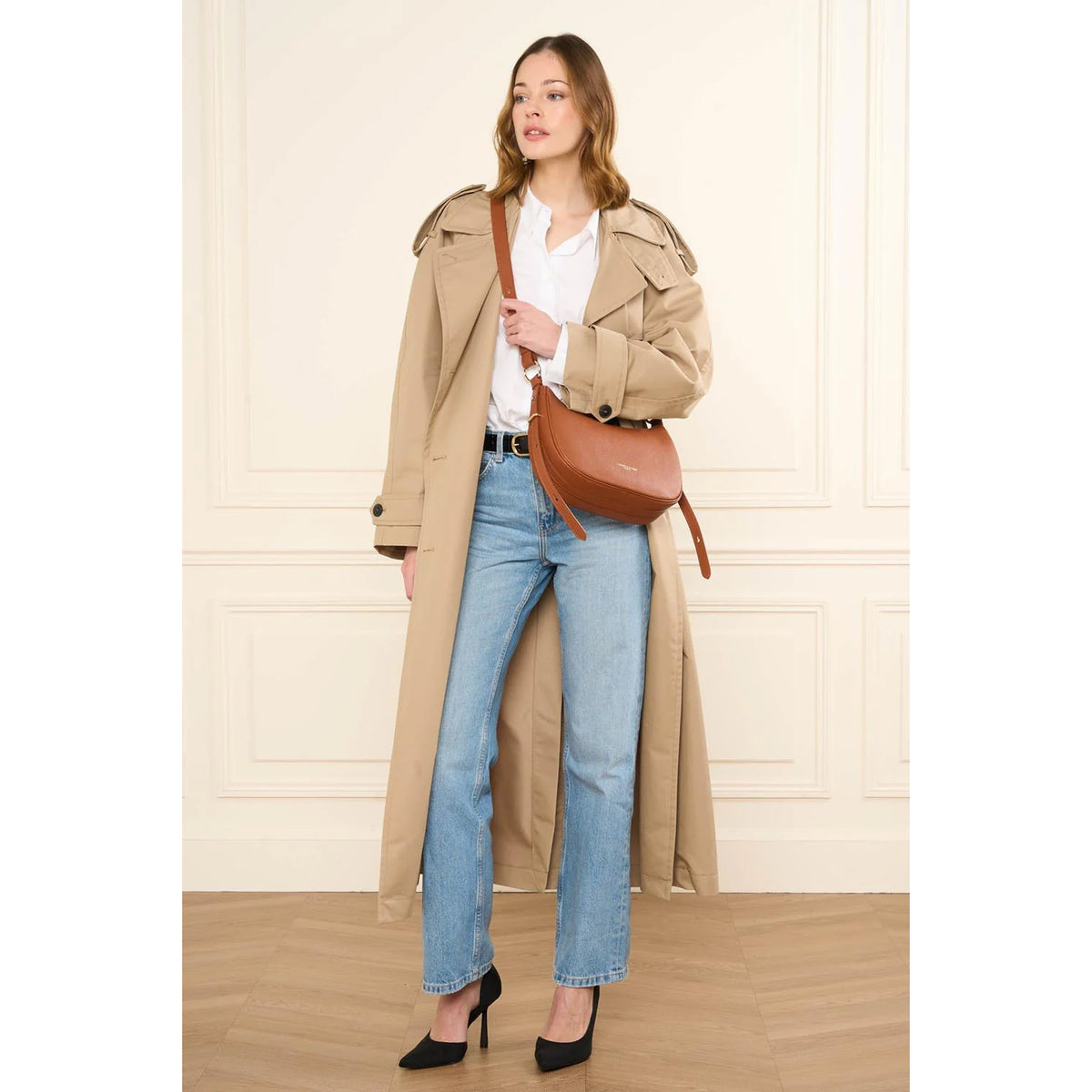 Sac travers en cuir Milano Aria Lancaster – vue 5