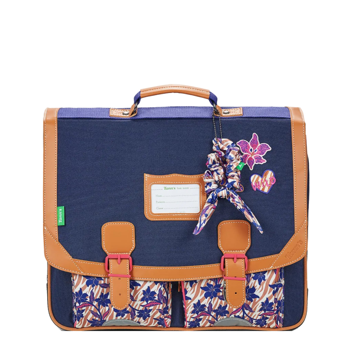 Grand cartable 2 compartiments 41 cm Maina Tann's