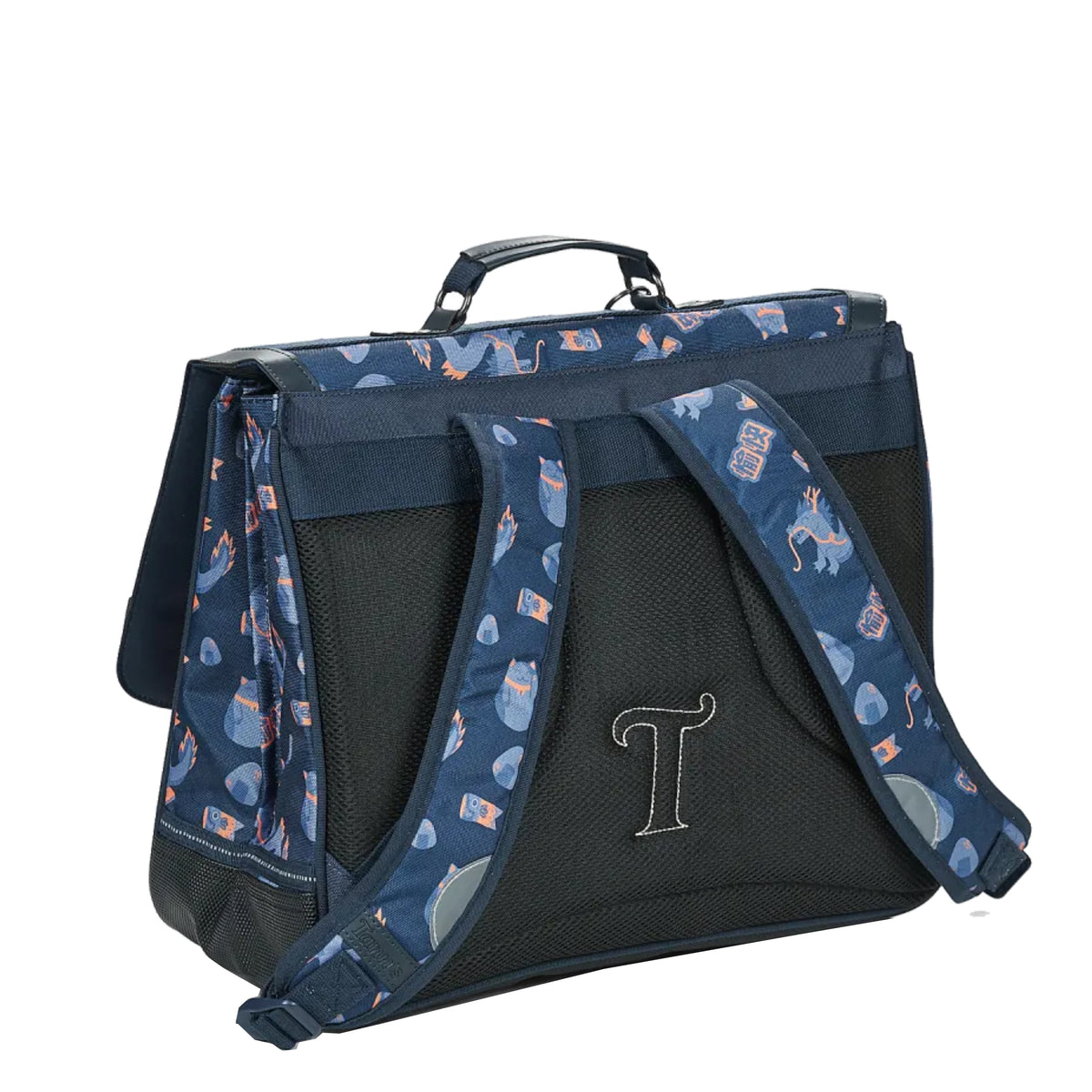Grand cartable 2 compartiments 41 cm Adam Tann's – vue 2