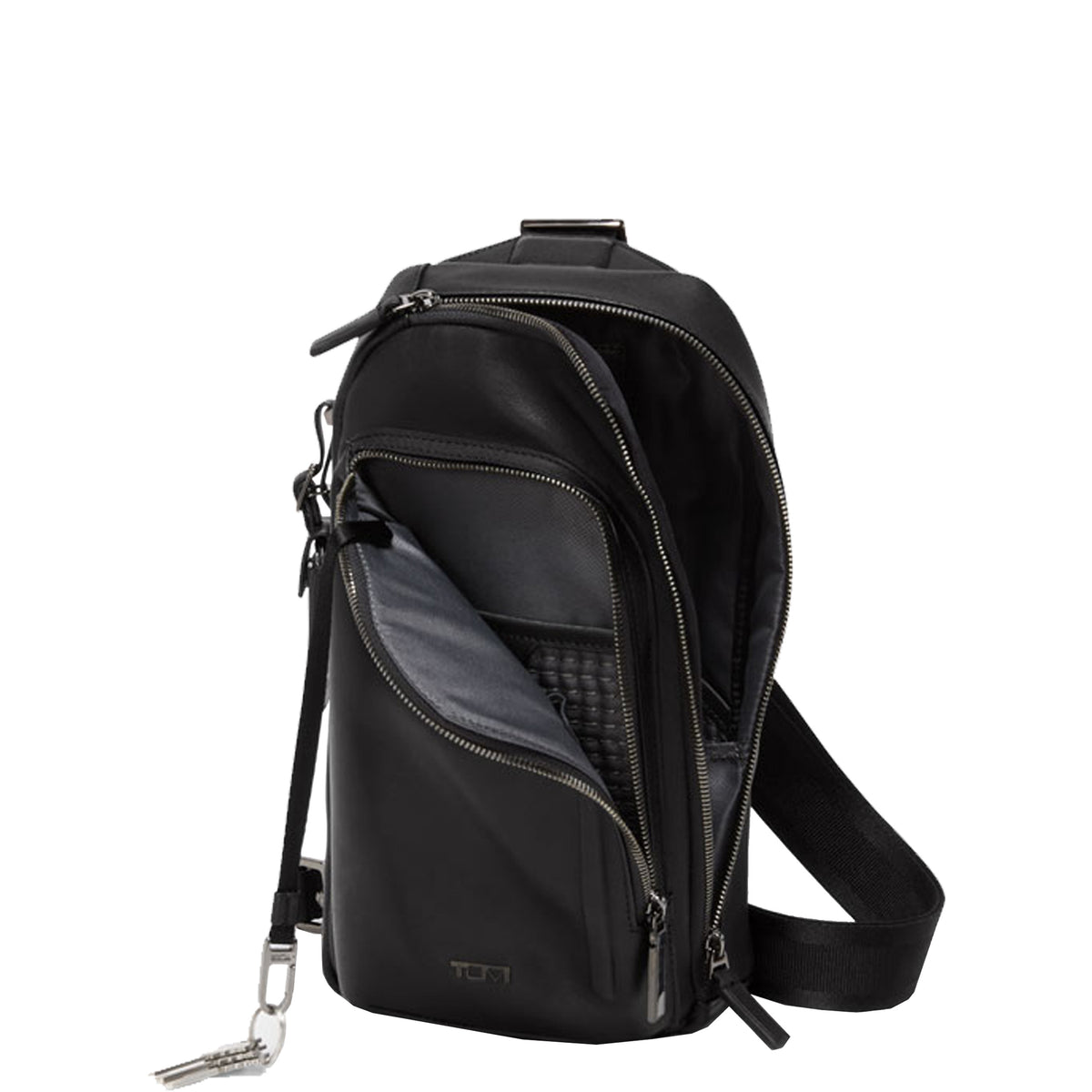 Sacoche monobretelle Gregory en cuir Harrison Tumi – vue 3