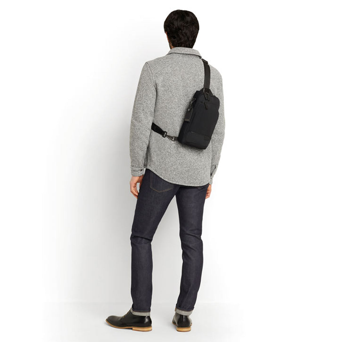Sacoche monobretelle Gregory en cuir Harrison Tumi – vue 4