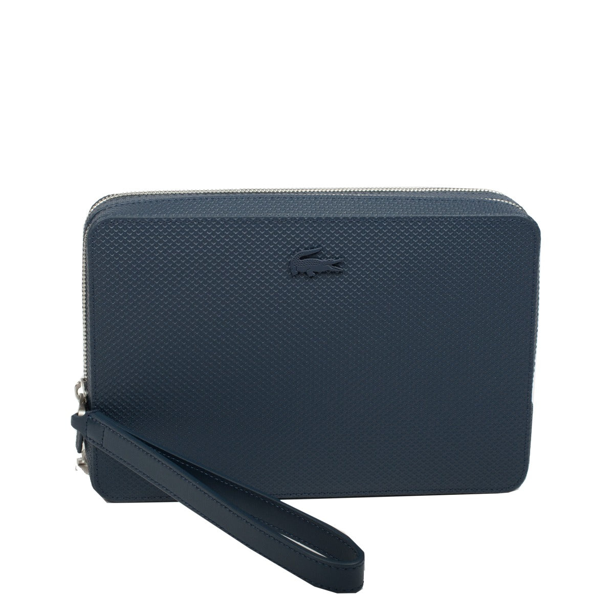 Sacoche pochette en cuir portée main Chantaco Lacoste