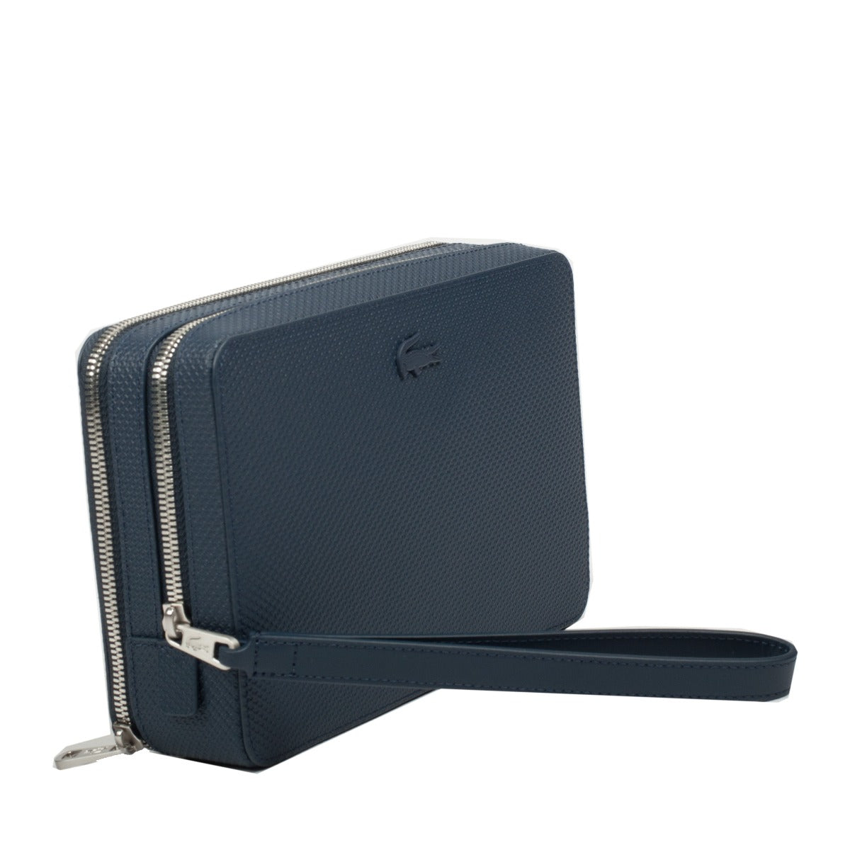 Sacoche pochette en cuir portée main Chantaco Lacoste – vue 2