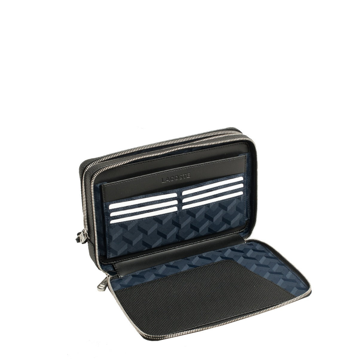 Sacoche pochette en cuir portée main Chantaco Lacoste – vue 2
