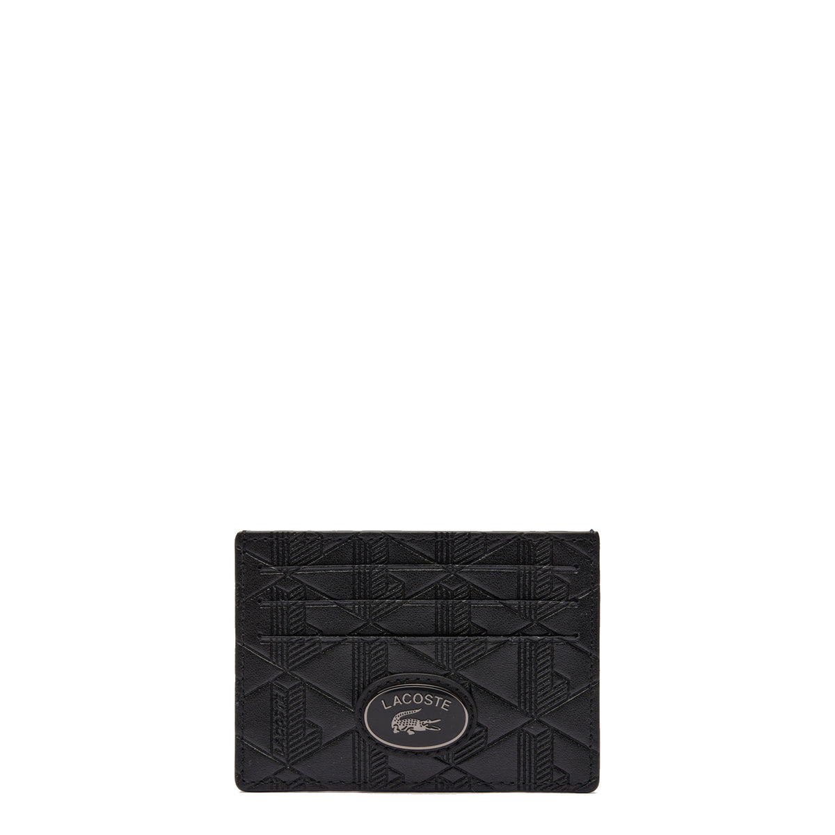 Porte cartes en cuir Nomogramme Lacoste