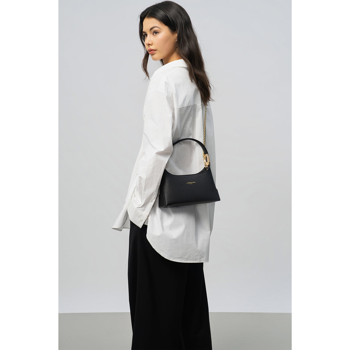 Sac à main baguette en cuir Lychee Ace Lancaster
