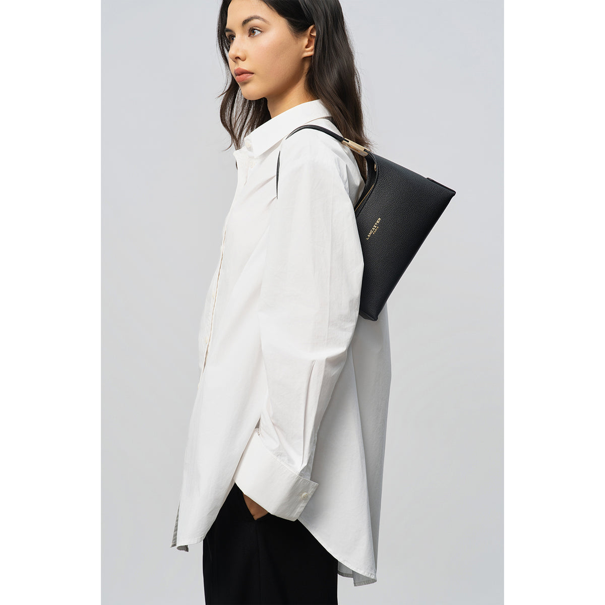 Sac à main baguette en cuir Lychee Ace Lancaster